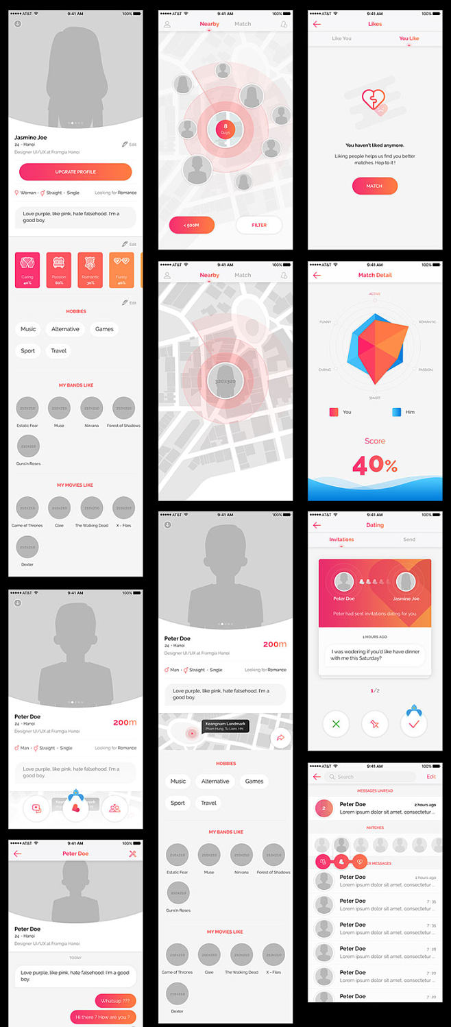 相親交友APP界面設(shè)計(jì) 打造高效紅娘移動(dòng)軟件的PSD素材模板指南